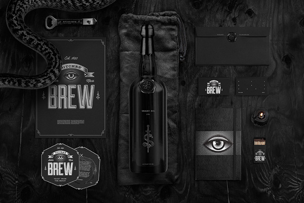 Bitches' Brew design branding identity by Wedge and Lever 0 _002