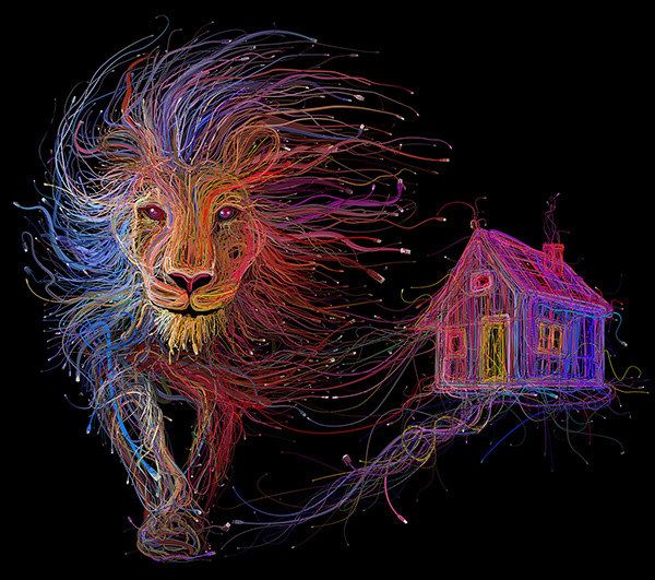 Charis Tsevis Lion of Lyon illustration AMS Design Blog_003